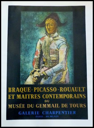 Affiche Picasso - PABLO PICASSO, MUSÉE DU GEMMAIL À TOURS GALERIE CHARPENTIER 