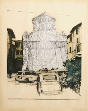Multiple Christo - Packed fountain, Spoleto