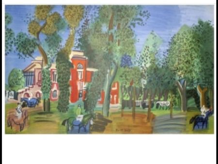 Lithographie Dufy - PADDOCK  PARIS