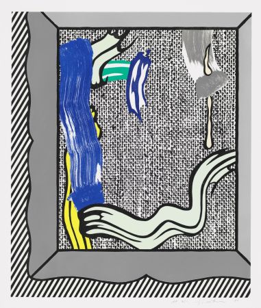 Gravure Sur Bois Lichtenstein - Painting on Canvas