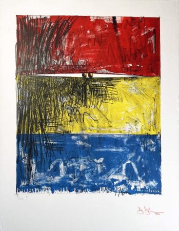 Lithographie Johns - Painting With Two Balls I