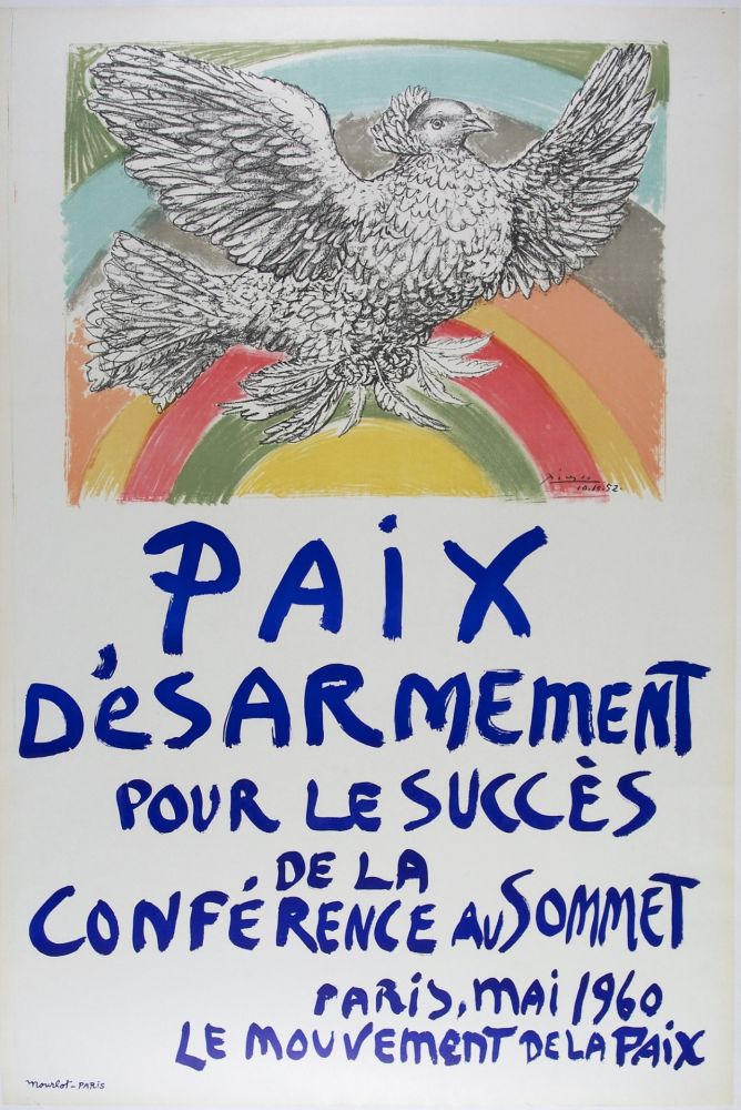 Lithographie Picasso - Paix D’esarmement