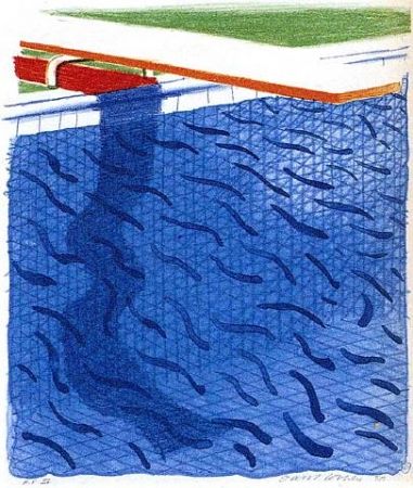 Lithographie Hockney - Paper Pools