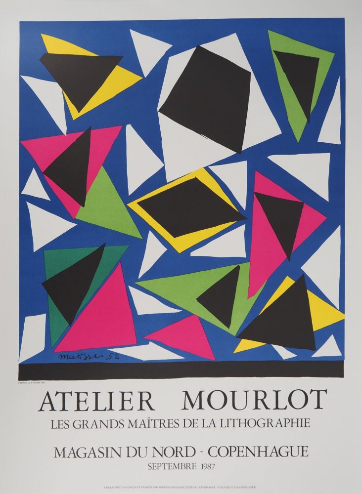 Lithographie Matisse - Papiers découpés, Atelier Mourlot