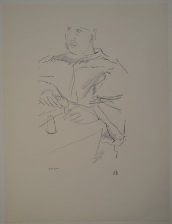 Lithographie Kokoschka - Papst Leo X