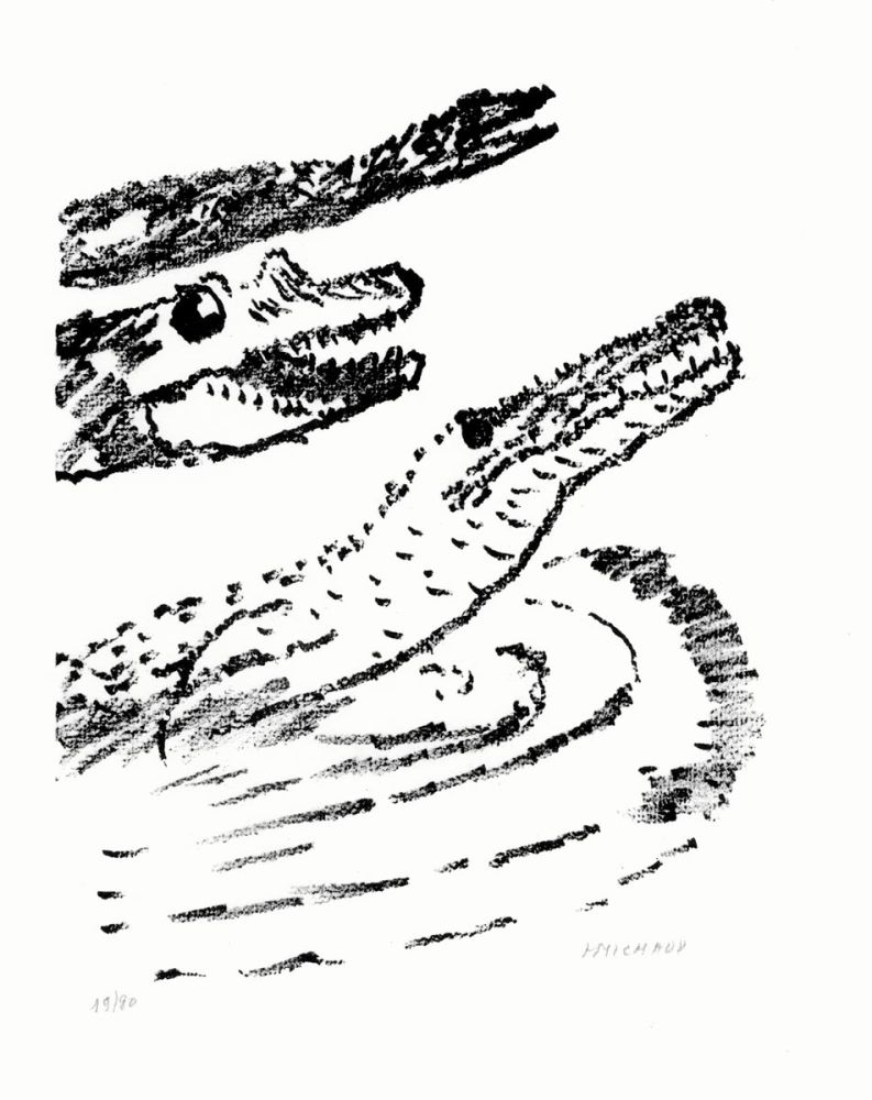 Lithographie Michaux - Par la voie des rythmes