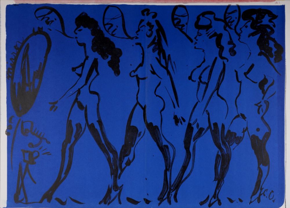 Lithographie Oldenburg - Parade of Women, 1964