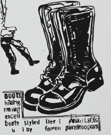 Sérigraphie Warhol - Paratrooper Boots Positive