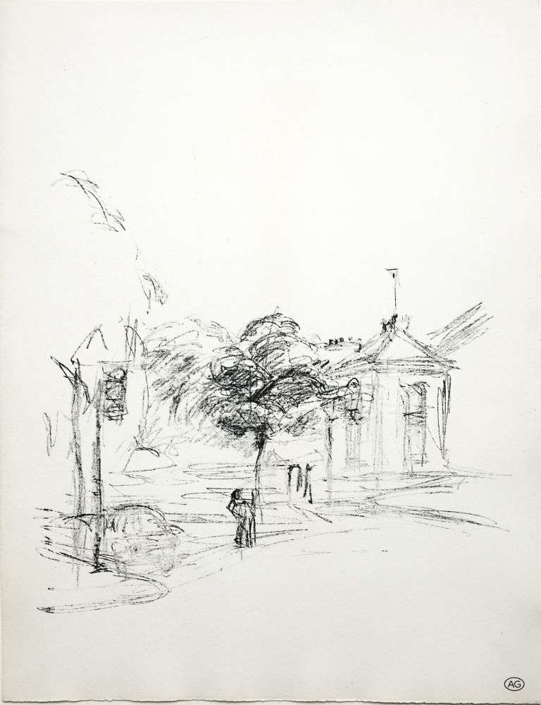 Lithographie Giacometti - PARIS SANS FIN (de la suite 