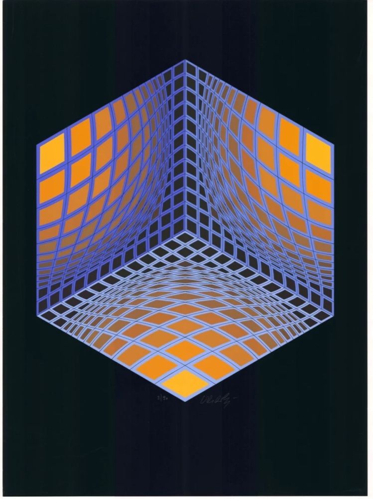 Sérigraphie Vasarely - Parmenide