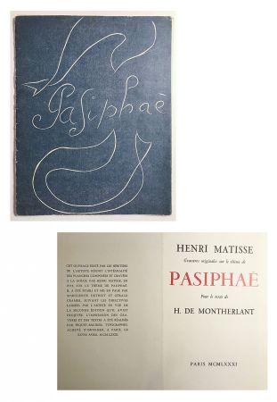 Livre Illustré Matisse - Pasiphae - Livret de présentation en reproduction