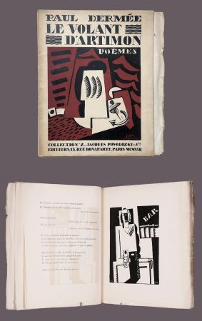 Livre Illustré Marcoussis - Paul Dermée : LE VOLANT D'ARTIMON. POÈMES. 1 des 10 Hollande avec envoi.