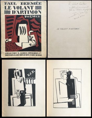 Livre Illustré Marcoussis - Paul Dermée : LE VOLANT D'ARTIMON. POÈMES. Exemplaire avec envoi 