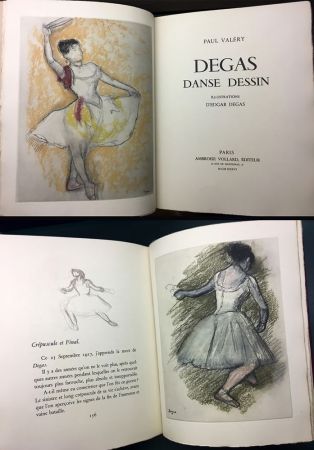 Livre Illustré Degas - Paul Valéry : DEGAS DANSE DESSIN. 26 gravures en couleurs (Vollard, Paris 1936).