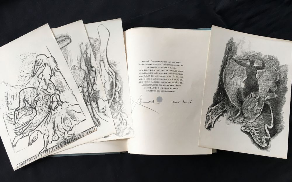 Livre Illustré Ernst - Paul Éluard : CHANSON COMPLÈTE. Avec 4 Lithographies de Max Ernst (1939)