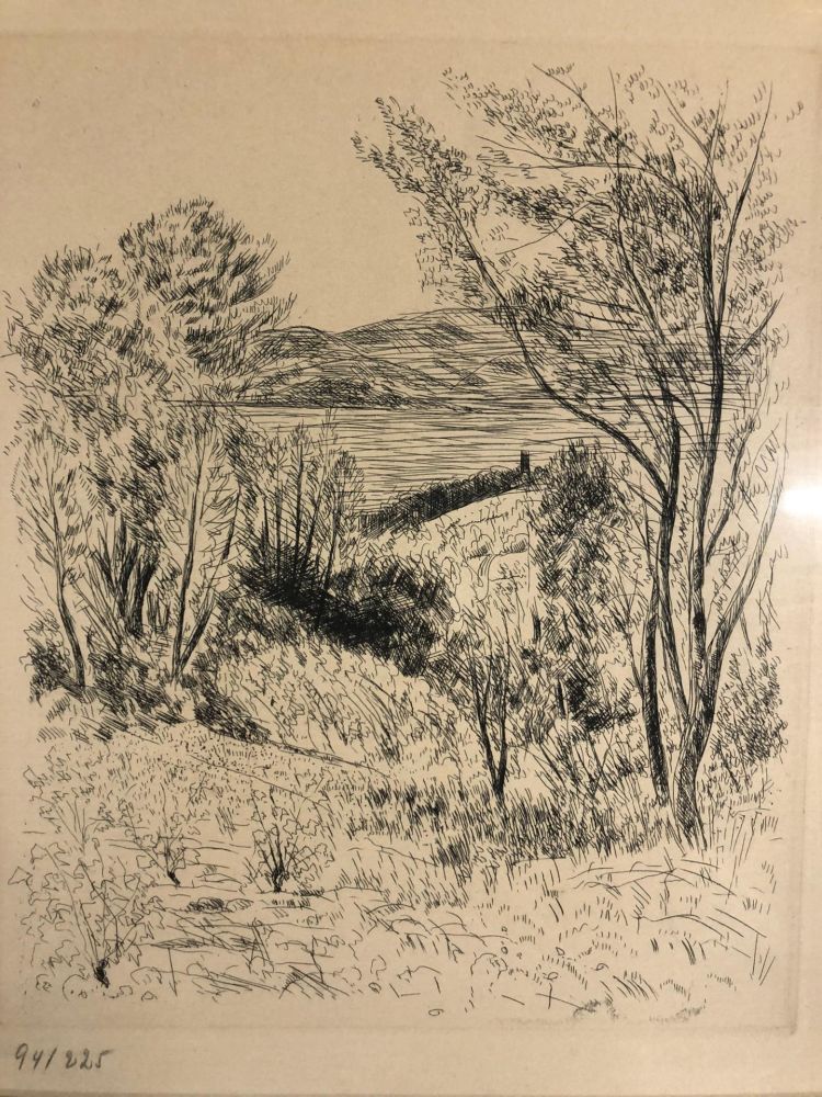 Gravure Dunoyer De Segonzac - Paysage