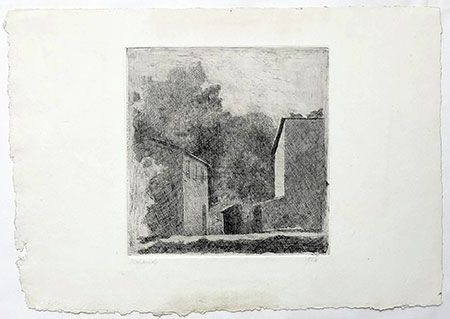 Gravure Morandi - Paysage