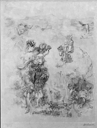 Gravure Bellmer - Paysage