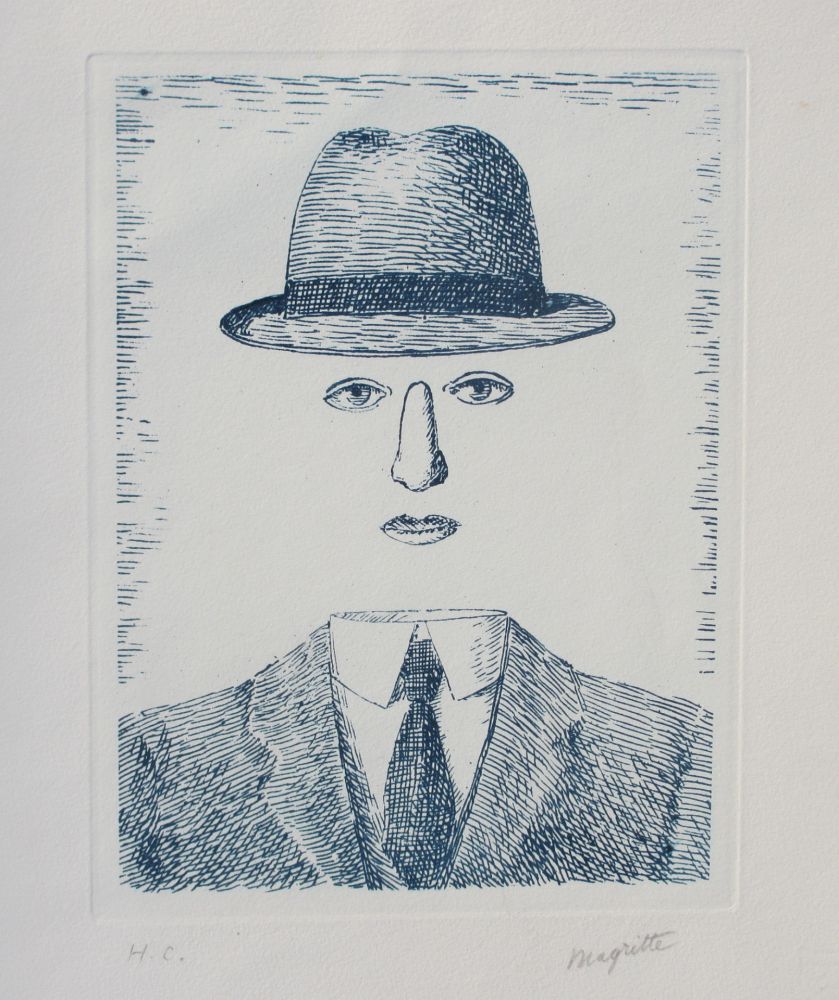 Eau-Forte Magritte - Paysage de Baucis