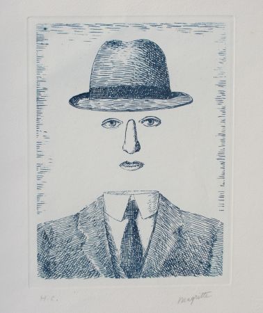 Eau-Forte Magritte - Paysage de Baucis