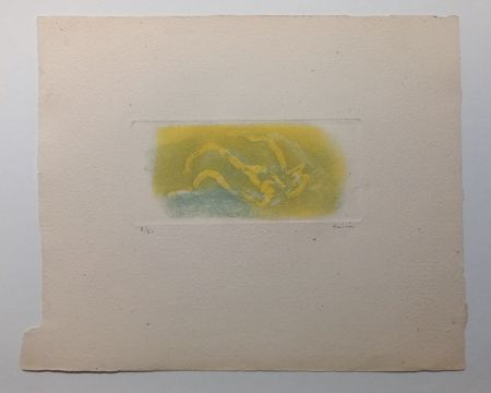Aquatinte Fautrier - Paysage du Midi