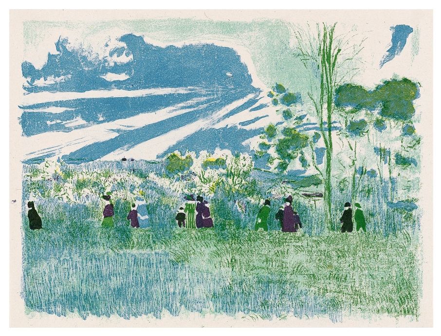 Lithographie Vuillard - Paysage et intérieur 2