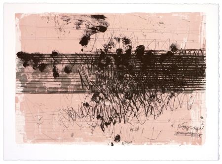 Lithographie Denning - Paysage II