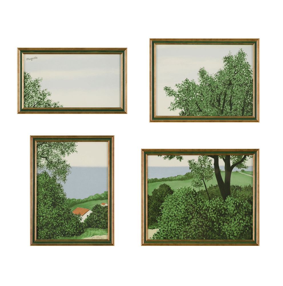Lithographie Magritte - Paysage ou Profondeur de la Terre
