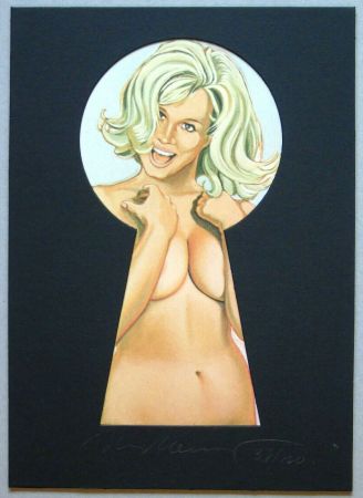 Lithographie Ramos - Peek-a-boo blonde