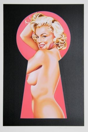 Lithographie Ramos - Peek a Boo Marilyn 1