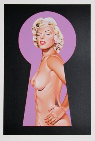 Lithographie Ramos - Peek a Boo Marilyn 2