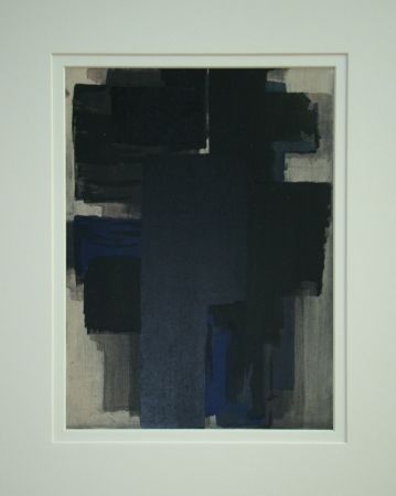 Pochoir Soulages - Peinture, 1955