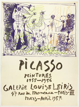Lithographie Picasso - Peintures 1955 - 1956 (Galerie Louise Leiris)