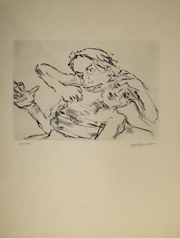 Pointe-Sèche Kokoschka - Penthesilea zerfleischt den gefallenen Achill