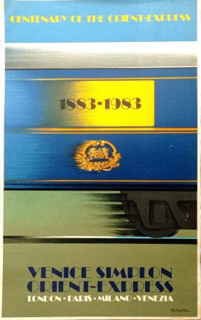 Lithographie Fix-Masseau - Perre Fix-Masseau, Centenary of the Orient Express, 1883-1983, Beautiful Lithograph