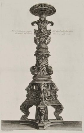 Gravure Piranesi - Perspectiva de candelabro