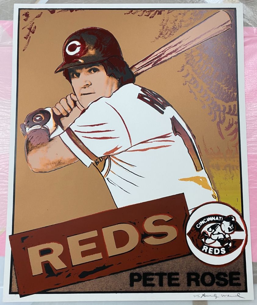 Sérigraphie Warhol - Pete Rose Trial Proof