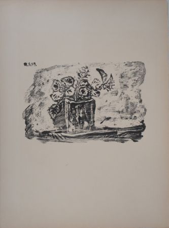 Lithographie Picasso - Petit pot de fleurs