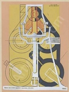 Pochoir Picabia - Petite solitude au milieu des soleils