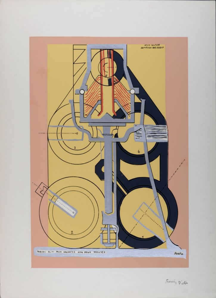 Sérigraphie Picabia - Petite solitude au milieu des soleils (A Little Solitude in the Midst of Suns), 1953