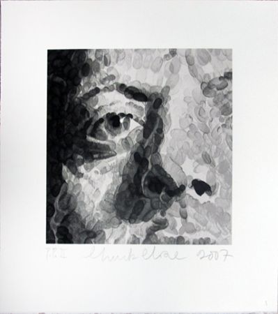 Sérigraphie Close - Phil (detail)