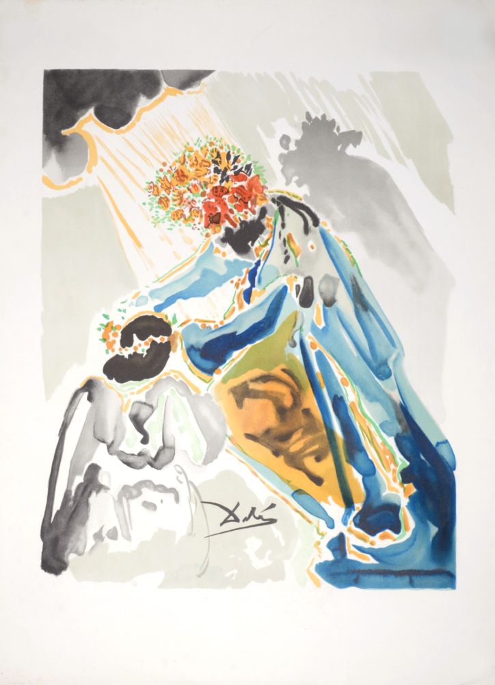 Lithographie Dali - Phoebus, ce dieu couronné de lauriers, c. 1979