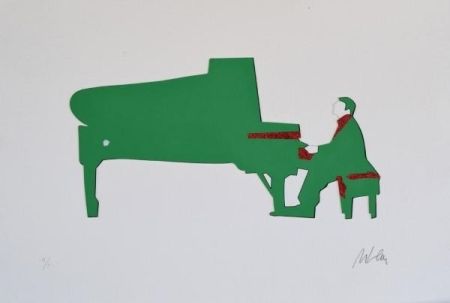 Sérigraphie Lodola - Pianista