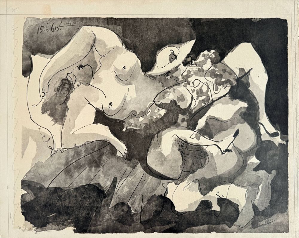 Lithographie Picasso - Picador et femme
