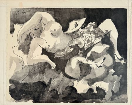 Lithographie Picasso - Picador et femme