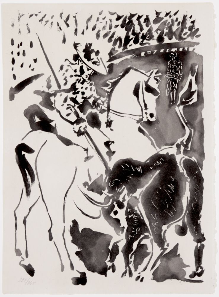 Aquatinte Picasso - Picador et Taureau