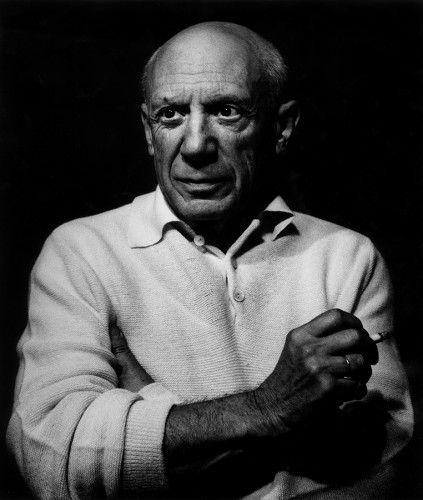 Photographie Clergue - Picasso con un cigarro