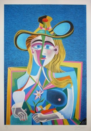 Lithographie Chemiakin - Picasso transformation 2