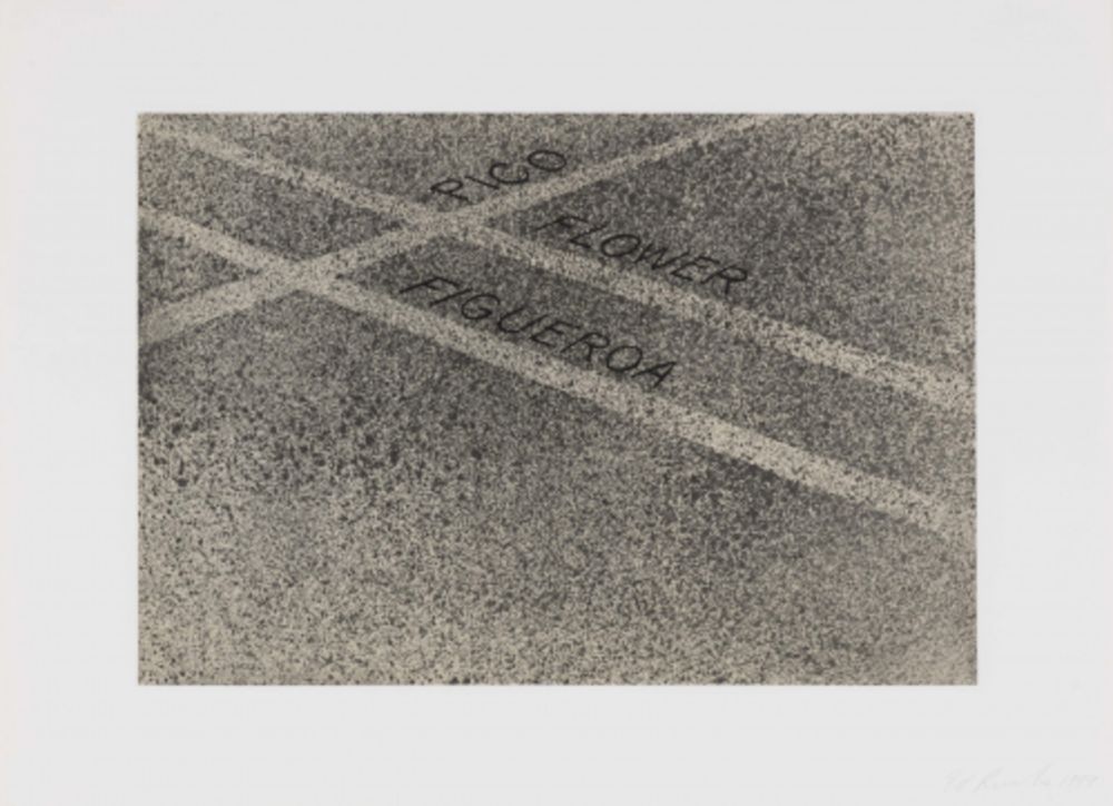 Eau-Forte Et Aquatinte Ruscha - Pico, Flower, Figueroa