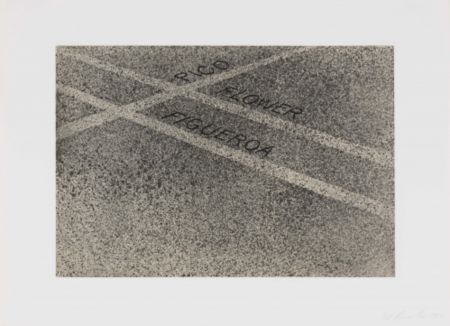 Eau-Forte Et Aquatinte Ruscha - Pico, Flower, Figueroa